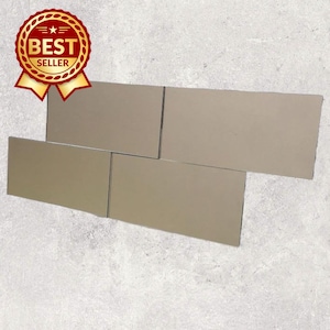 Rectangular Tiles -  Silver Acrylic Mirror,  (Custom Sizes, Shapes and Colours)
