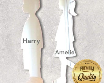 Personalized Children Acrylic Mirror: Custom Engraved Name Sign