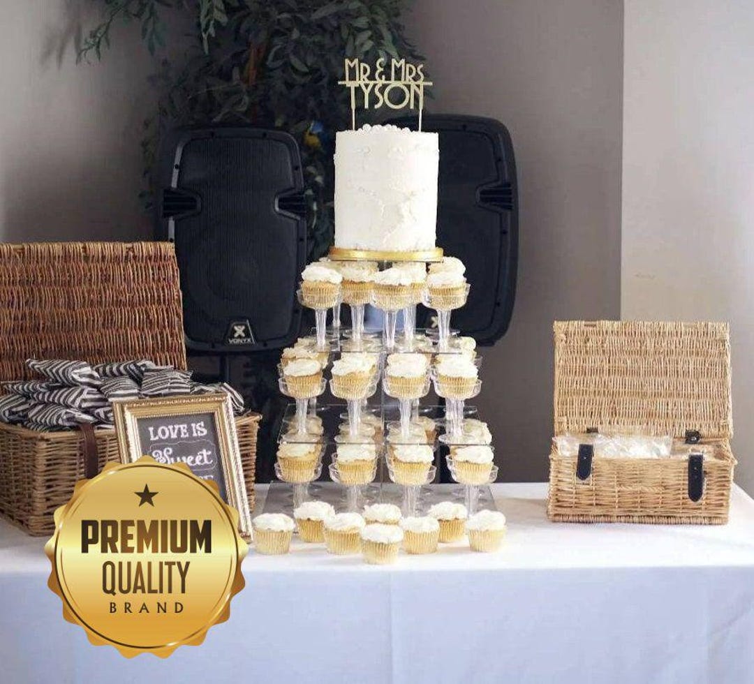 Multi Tier Deserts Wedding Cake Stands Bespoke Made, Square or Round ...