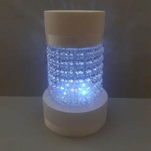 Crystal Style Acrylic Cake Stand Kit with LED Lights