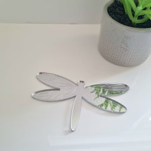 Etched Dragonfly Acrylic Mirror Wall Art - Many Size and Colour Options (Bespoke Items Made)