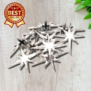 Estrellas navideñas acrílicas: manualidades, bisutería y adornos imagen 1