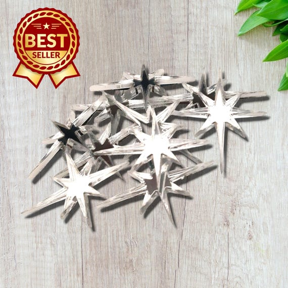 Acrylic Christmas Star Shapes: Crafting, Jewelry Making, Ornaments