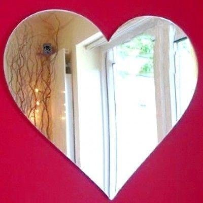 Several Sizes Available Crown of Hearts Shaped Acrylic Mirrors