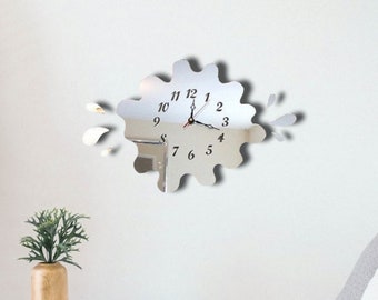 Puddle Acrylic Clock – Many Colours Available (Bespoke Shapes and Sizes Made)