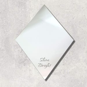 Diamond Acrylic Mirror Wall Art: Personalized Engraving, Custom Colors