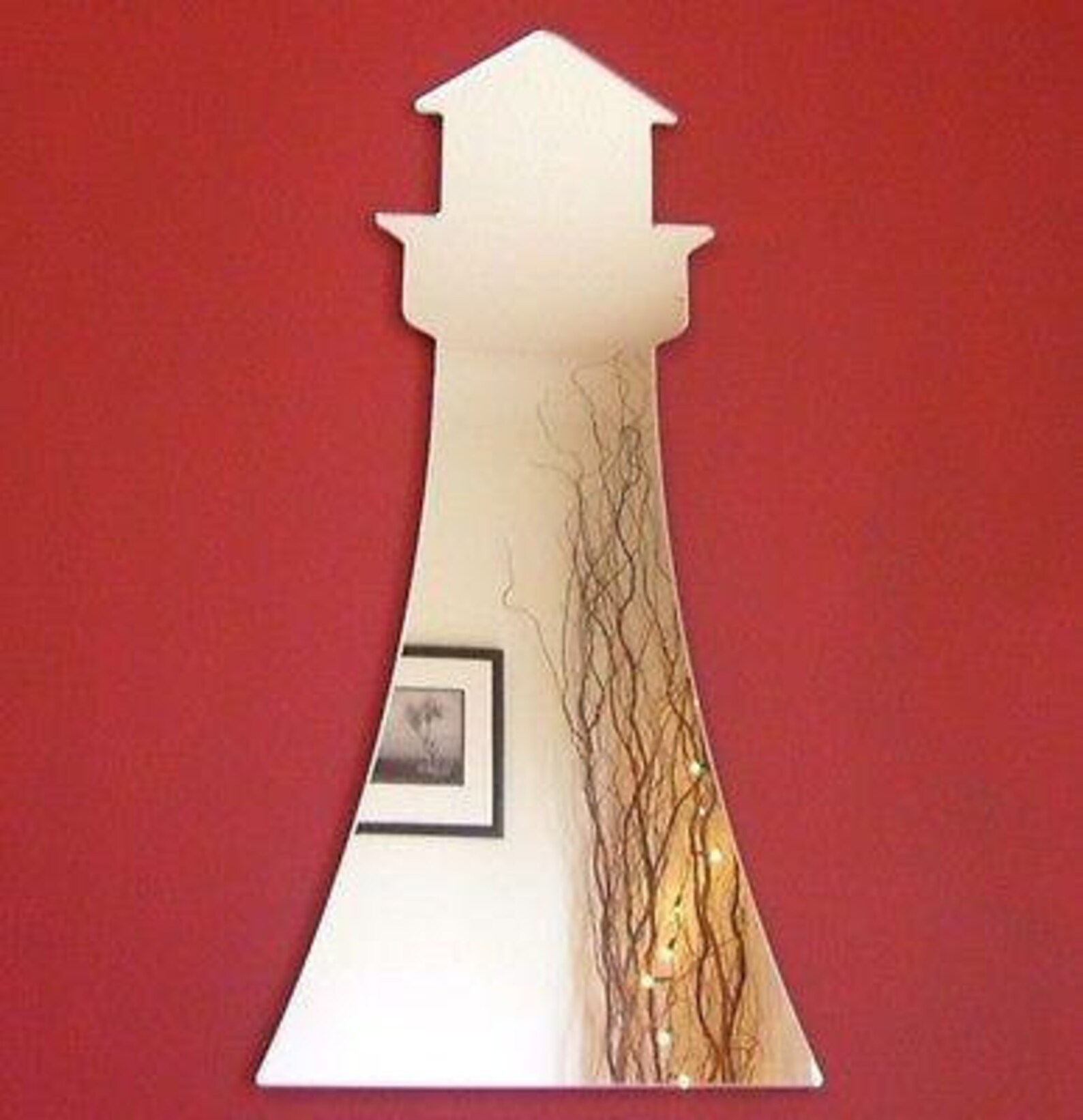 Lighthouse Shaped Acrylic Mirrors Several Sizes and Coloured Etsy