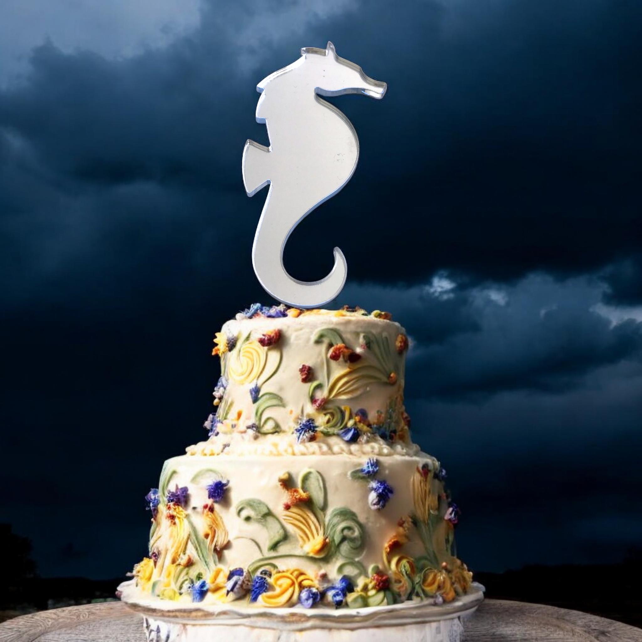 25x Edible Mermaid Tail, Seashells, Seahorse Under The Sea Fondant