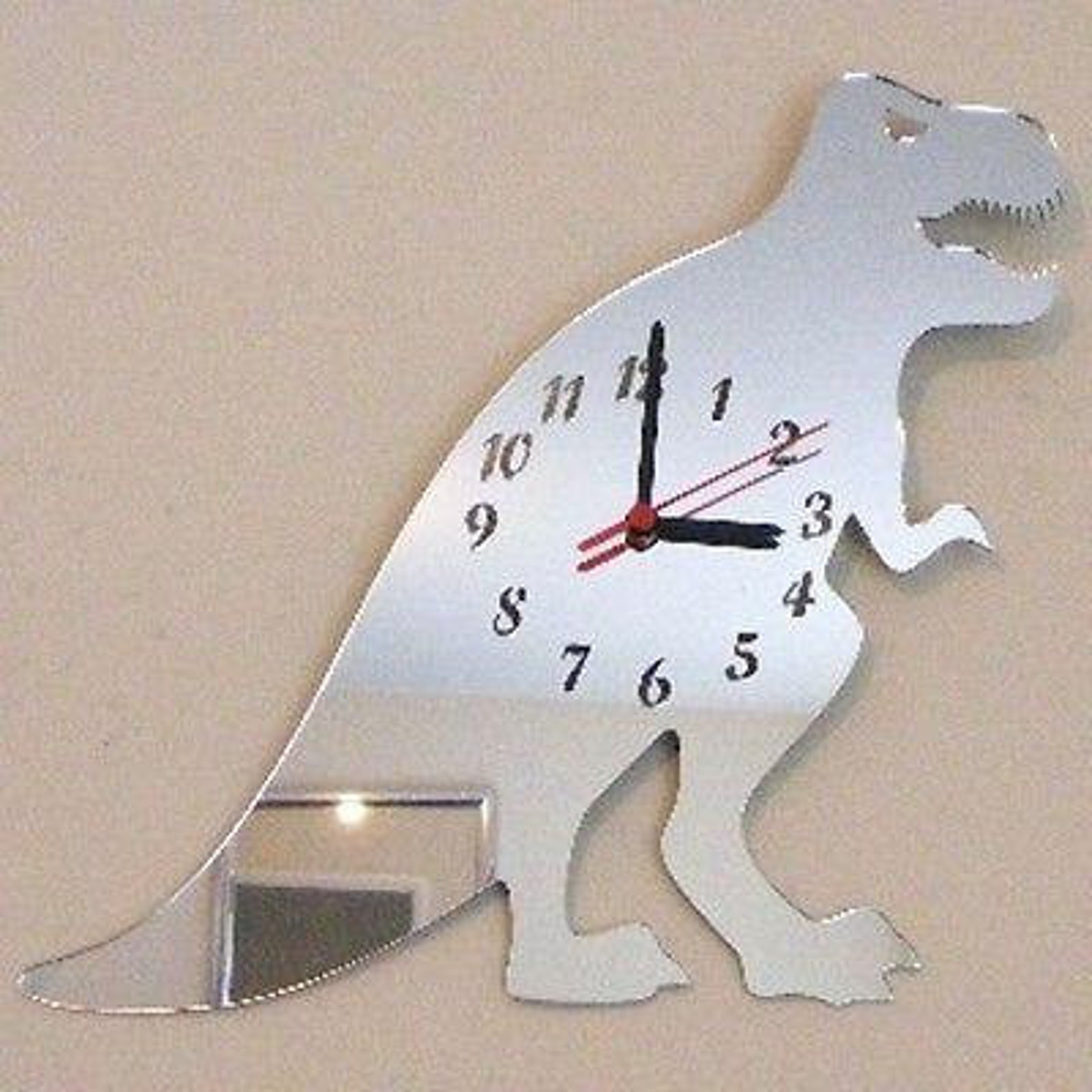 TRex Shaped Clocks Many Colour Choices Etsy