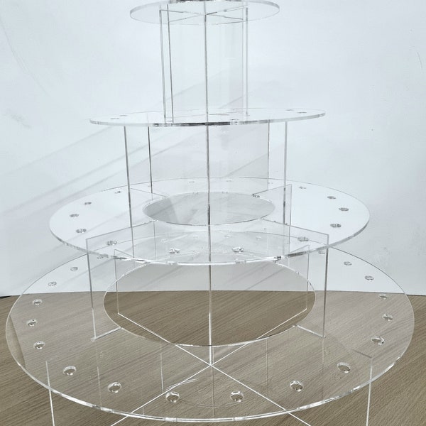 Large Push Pop & Cake Stand - Clear Acrylic (Bespoke Stands Made)