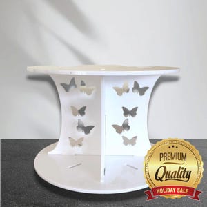 Stojak na tort w kształcie motyla: akrylowy eksponat na wesele i uroczystości