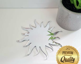 Sun Acrylic Mirror Wall Art - Many Size and Colour Options (Bespoke Items Made)