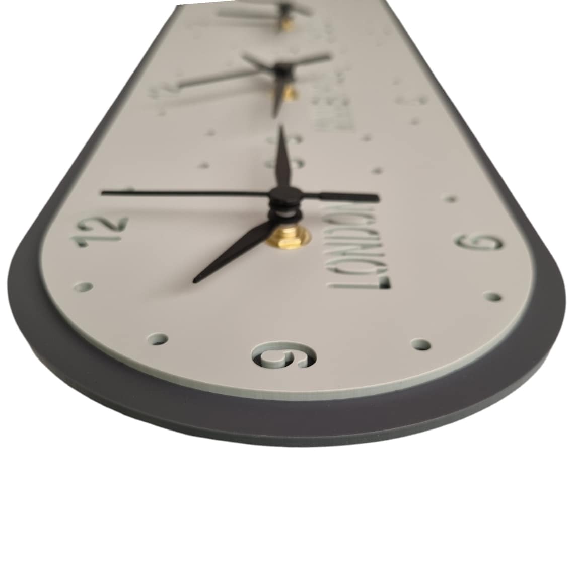 Personalised Four Time Zone Clock rounded With Both Wall Etsy UK