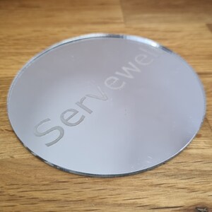 Placemats & Coasters, Puddle Shaped Many Colour Mirror Choices Bespoke Shapes, Sizes and Engraved Items Made image 4