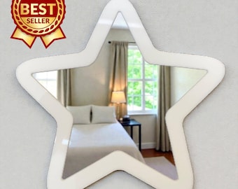 Star Dressing Table / Wall Mirrors -  (Custom Sizes, Shapes, Colours & Engraving Services)