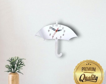Horloge parapluie en acrylique - Plusieurs couleurs disponibles (formes et tailles sur mesure)