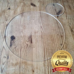 Manteles individuales y posavasos redondos de acrílico transparente (tamaños, colores y formas personalizados)