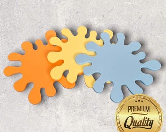 Placemats & Coasters, Puddle Shaped -  (Custom Sizes, Colours, Shapes)