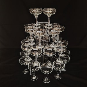 Cocktail Party Stands for Coupe Glasses - Bespoke Styles and Sizes Made