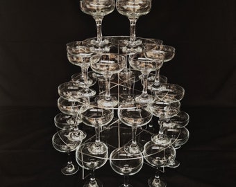 Cocktail Party Stands for Coupe Glasses - Bespoke Styles and Sizes Made