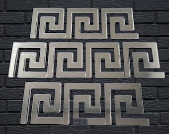 Geometric Greek Key Tiles (Eternity & Unity, the Meander) - Many Sizes and Colours Available, Bespoke Shapes and Sizes Made