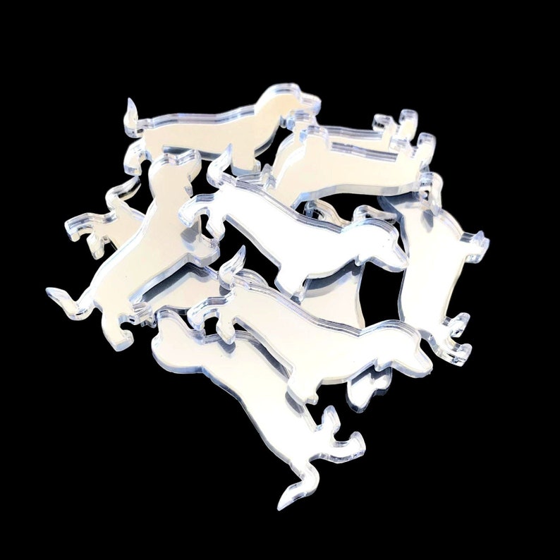 Sausage Dog Shaped Crafting Sets Different Colours /& Sizes Available Packs of 10