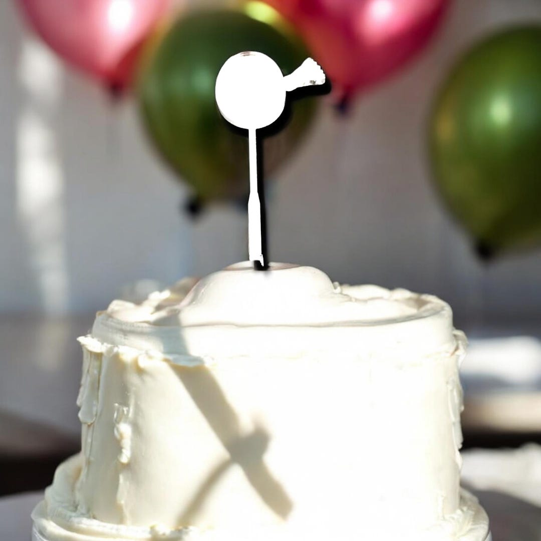 Badminton Racket and Shuttlecock Shaped Cake Toppers, Colours, Custom ...