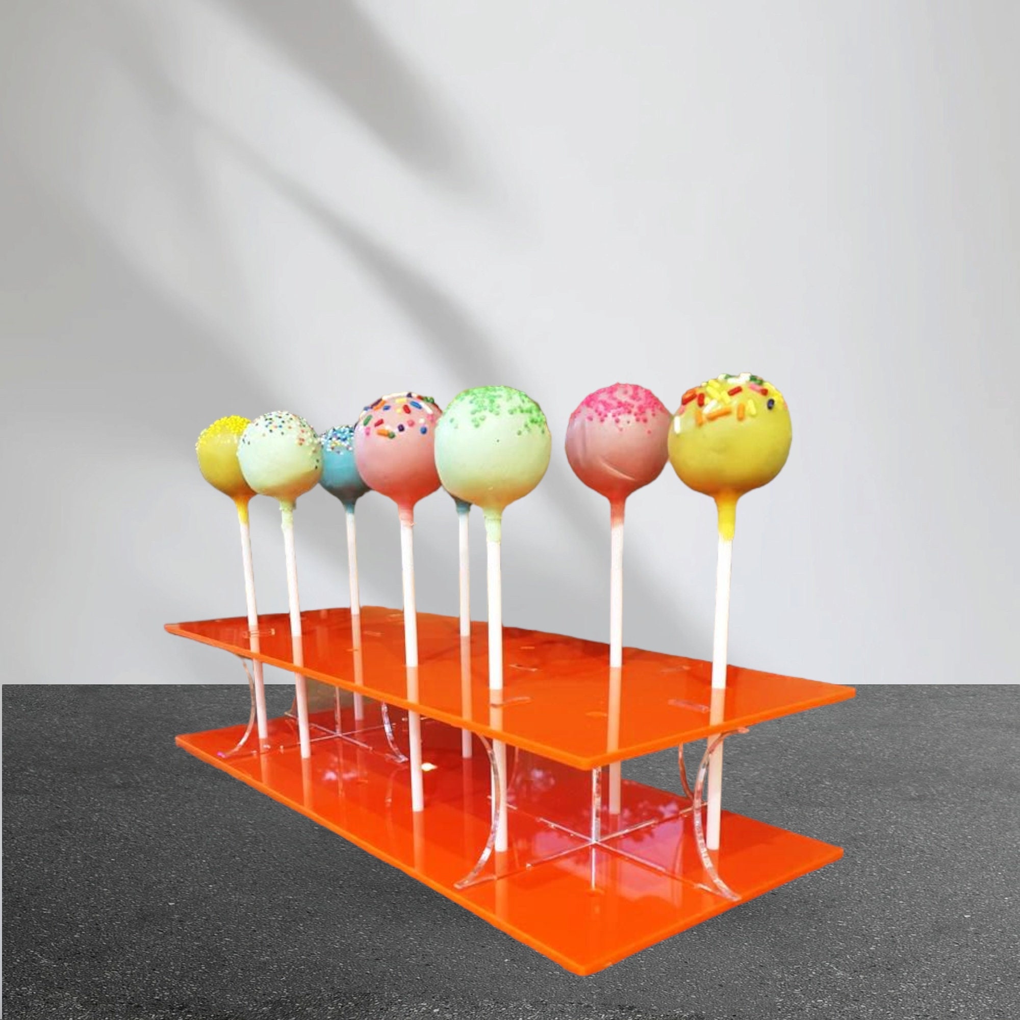 Square Clear Gloss Acrylic Cake Pop Stands 21cm X 21cm - Etsy