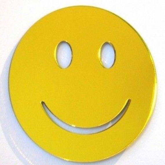 Several Sizes Available Smiley Shaped Acrylic Mirrors Several Sizes Available Smiley Shaped Acrylic Mirrors