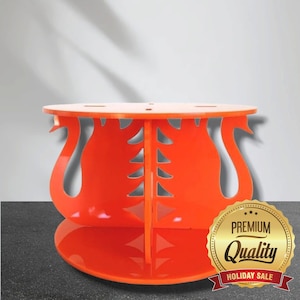 Okrągły lub kwadratowy stojak/separator na ciasto z filarami w kształcie łabędzia - (niestandardowe rozmiary, kształty i kolory)