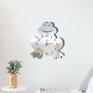 Frog Acrylic Clock – Many Colours Available (Bespoke Shapes and Sizes Made)
