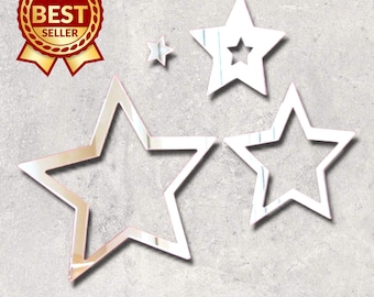 Star Infinity Acrylic Mirror Wall Art - Many Size and Colour Options (Bespoke Items Made)