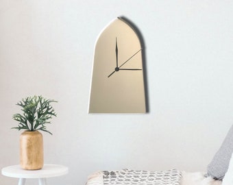 Gothic Style Arch Acrylic Clock – Many Colours Available (Bespoke Shapes and Sizes Made)