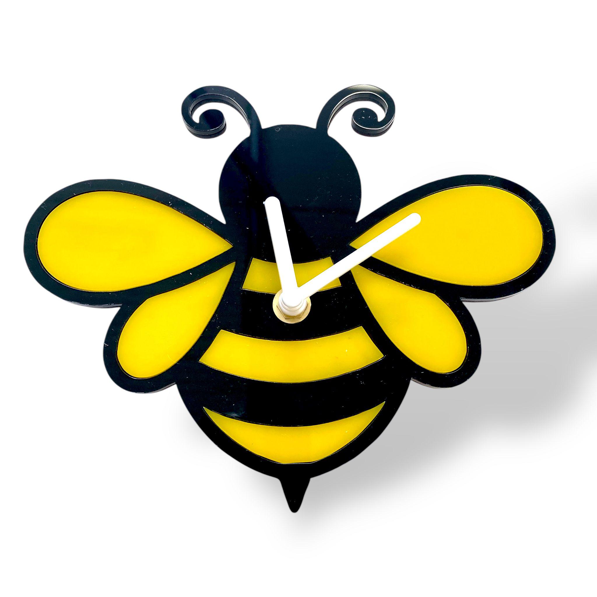 Bumble Bee Shaped Clock – Bespoke Size, Colours & Shapes Made ...