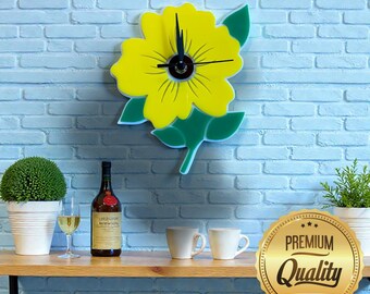 Flower Shaped Clock – Bespoke Size & Shapes Made (Engraving Services)