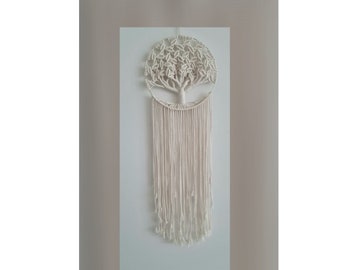 Großer Baum des Lebens/Traumfänger/Makramee/Wandbehang/Boho/Handmade