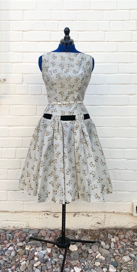 1950s Natlynn Dropped Waist dress