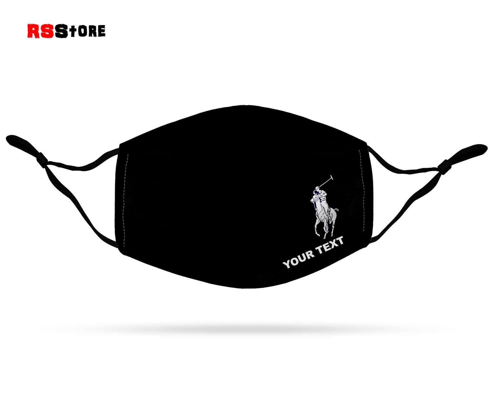 Polo Face Mask 3 Layers Washable and Reusable Personalized Etsy