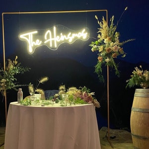 Benutzerdefinierte Hochzeit Neon Schild. LED custom – Dekor für Hochzeit, Wanddekor, Brautparty
