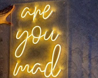 Are you mad LED neon sign – Decor for house, Wall decor
