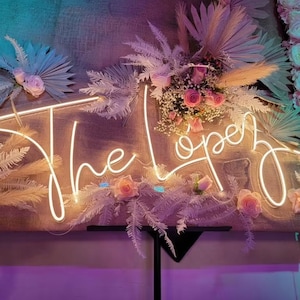 Custom Wedding Neon Sign. LED custom Decor for wedding, Wall decor, Bride party