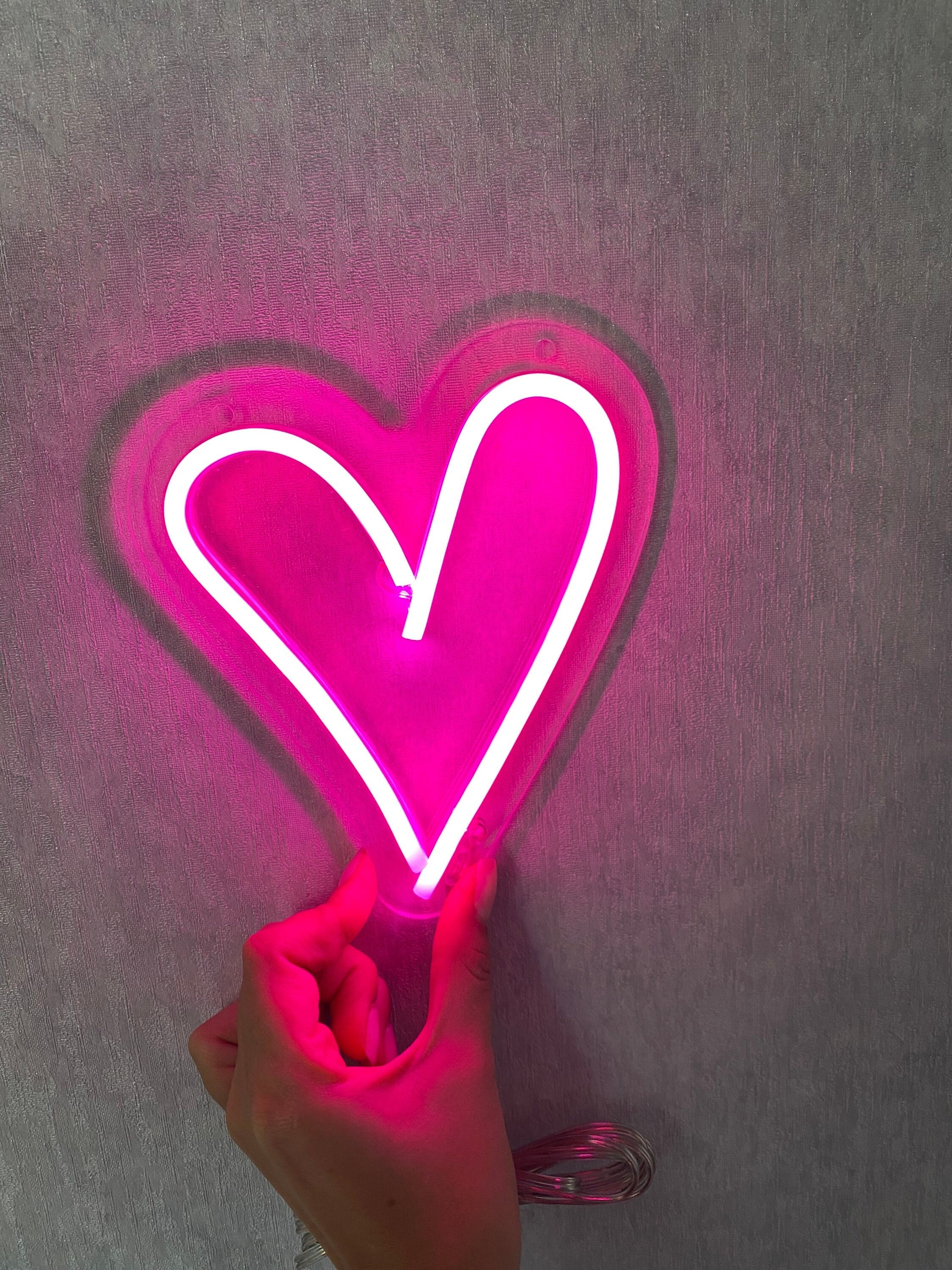 Heart Neon Sign Gift Light Sign Light Decor | Etsy