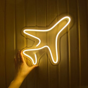 Flugzeug Flex LED Neon Schild Silikon - Man Cave Geschenk
