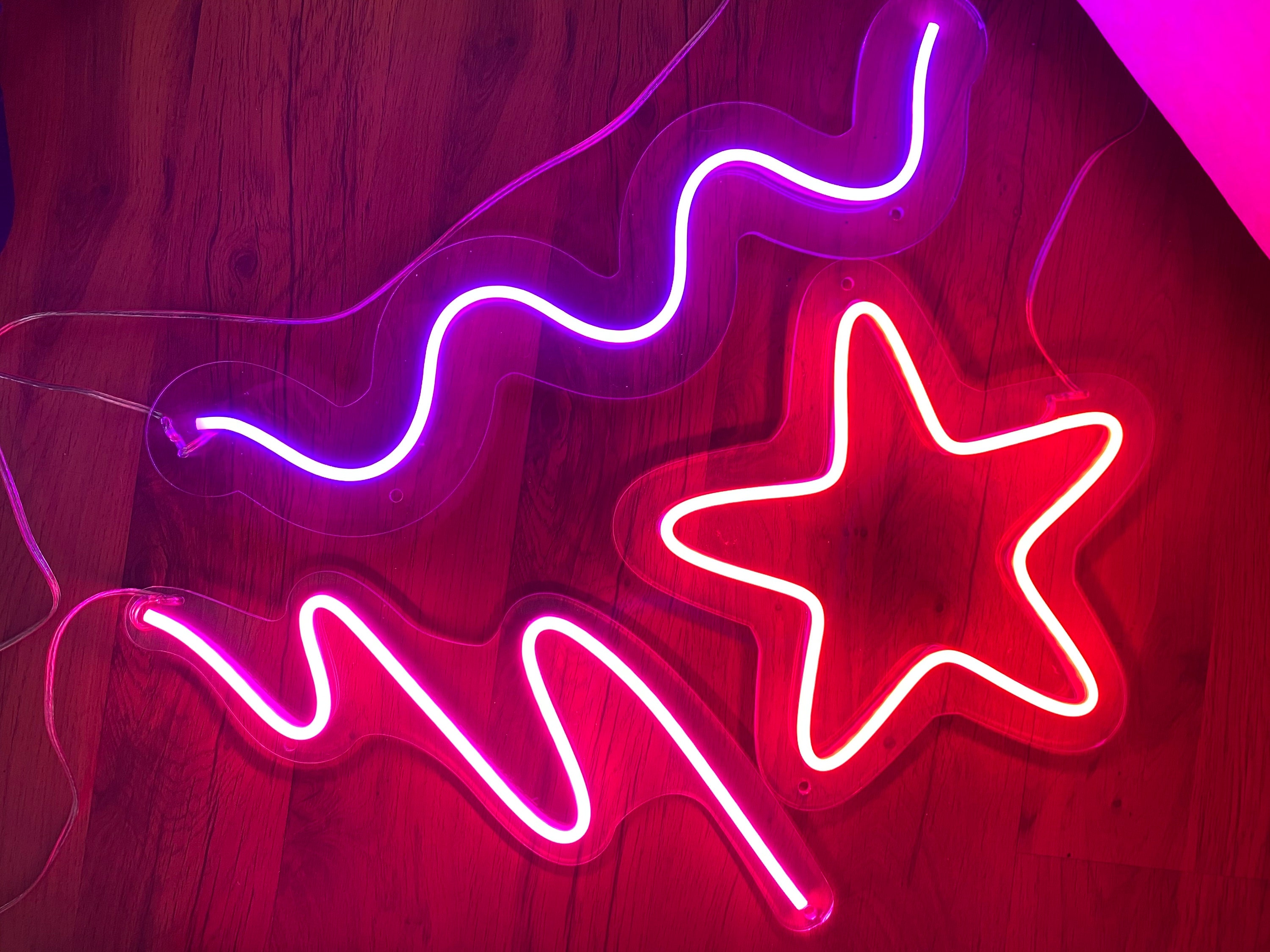 Wave Neon Sign. LED Custom Decor Etsy