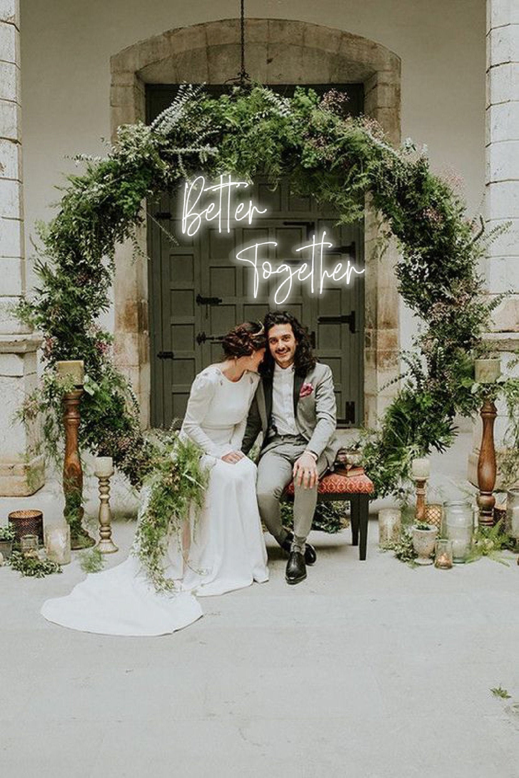 Better together Wedding Neon Sign. LED custom – Decor for wedding, Wall decor, Bride party