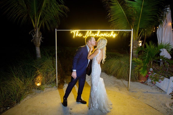 Insegna al neon per matrimonio personalizzata vuoi sposarmi Oh baby buon compleanno sposa per essere migliore insieme insegna luminosa al neon a led