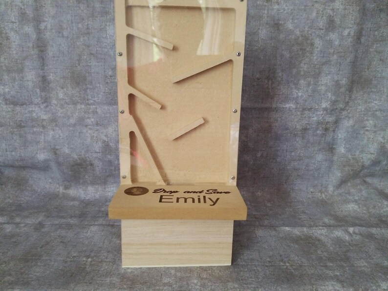 Wood Piggy Bank Letter Wooden Bank Wooden Piggy Bank Etsy