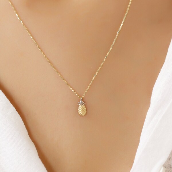 Pineapple With Gold Etsy