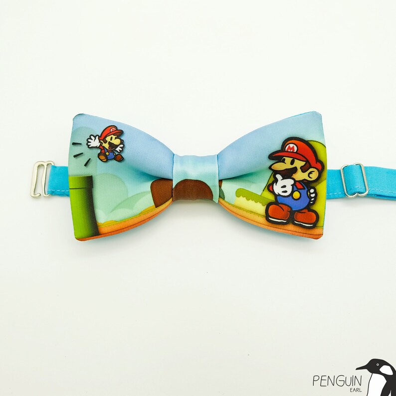 geek bow tie geek gift toddler bow tie cat bow tie bowtie mario wedding Mario bow tie bow tie super mario bowtie