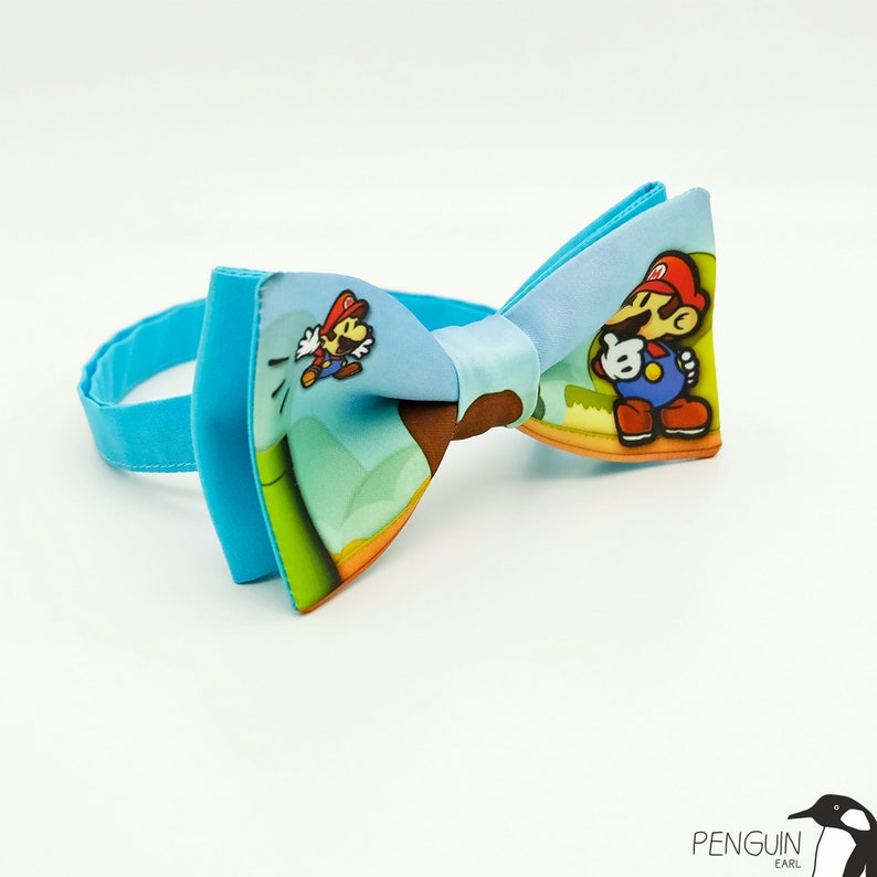 geek bow tie geek gift toddler bow tie cat bow tie bowtie mario wedding Mario bow tie bow tie super mario bowtie